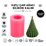 Katlı çam ağacı silikon kalıbı
