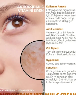 Antioksidan C vitamini kremi