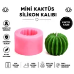 Mini kaktüs silikon mum kalıbı